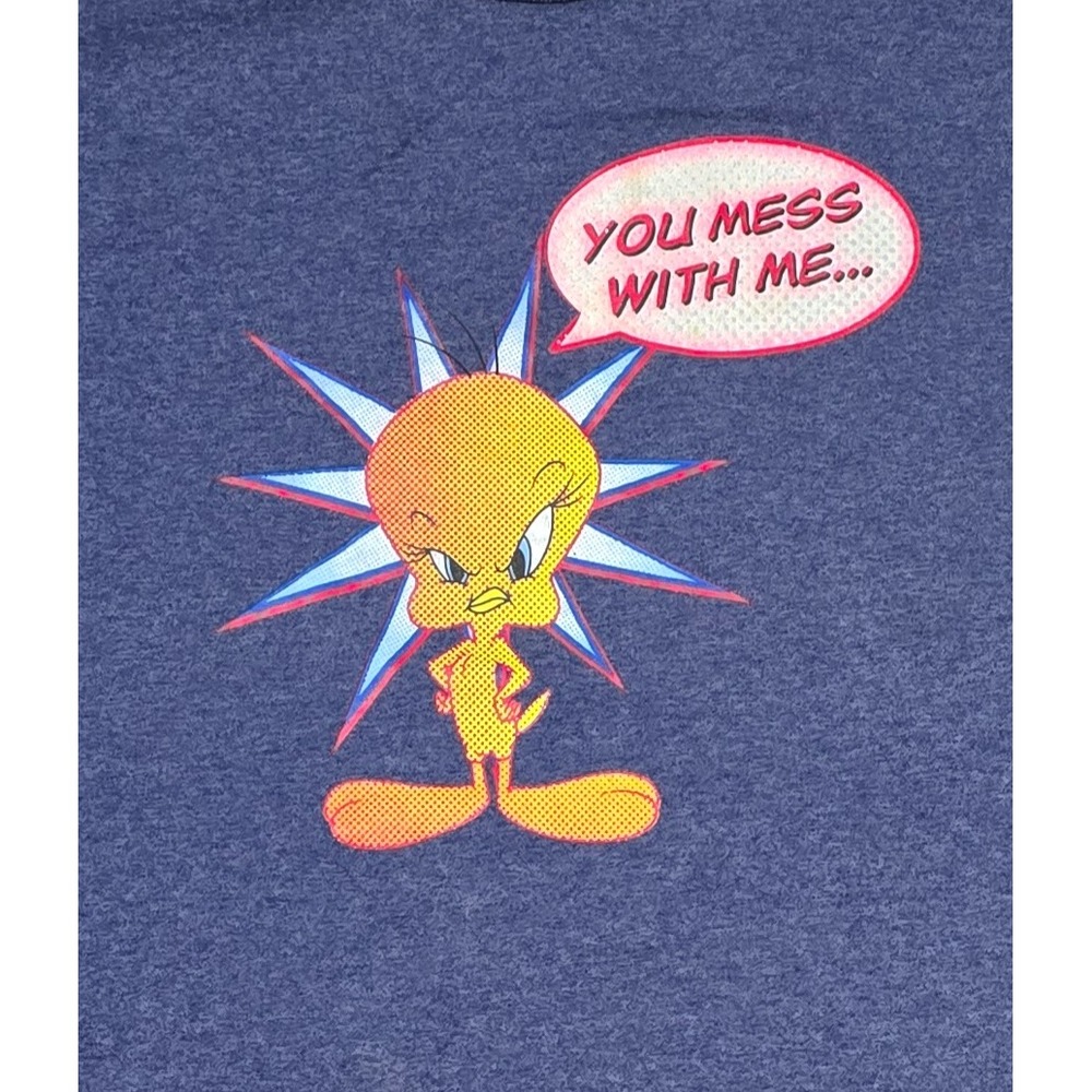 Vintage Looney Tunes Tweety Bird Graphic T-Shirt Warner Bros Tee XL Men's (D)